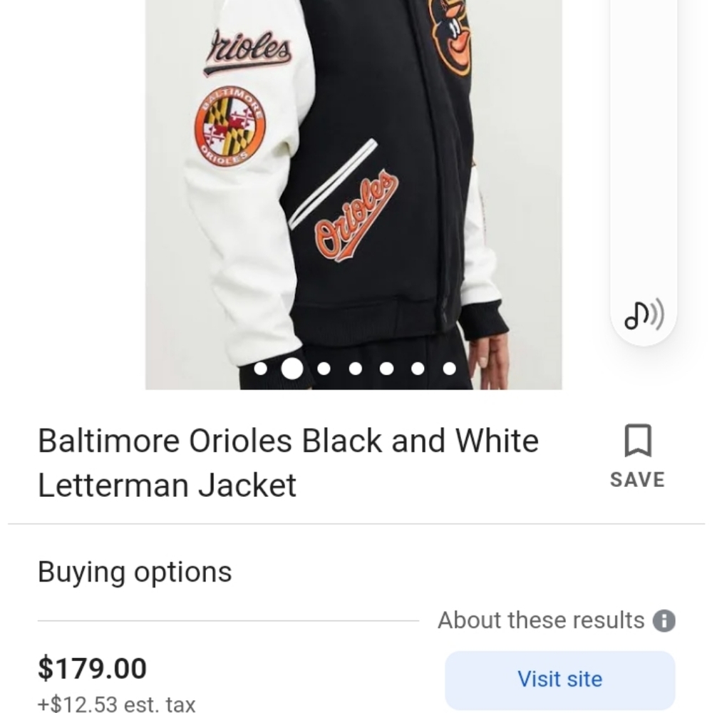 Orioles leather jacket